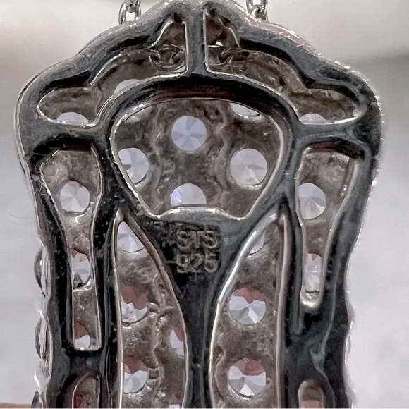 Sterling Silver Tanzanite Pendant 20” Necklace - Picture 10 of 11